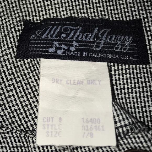 𝅺ALL THAT JAZZ checkered button up dress size 7/8 - Picture 4 of 7